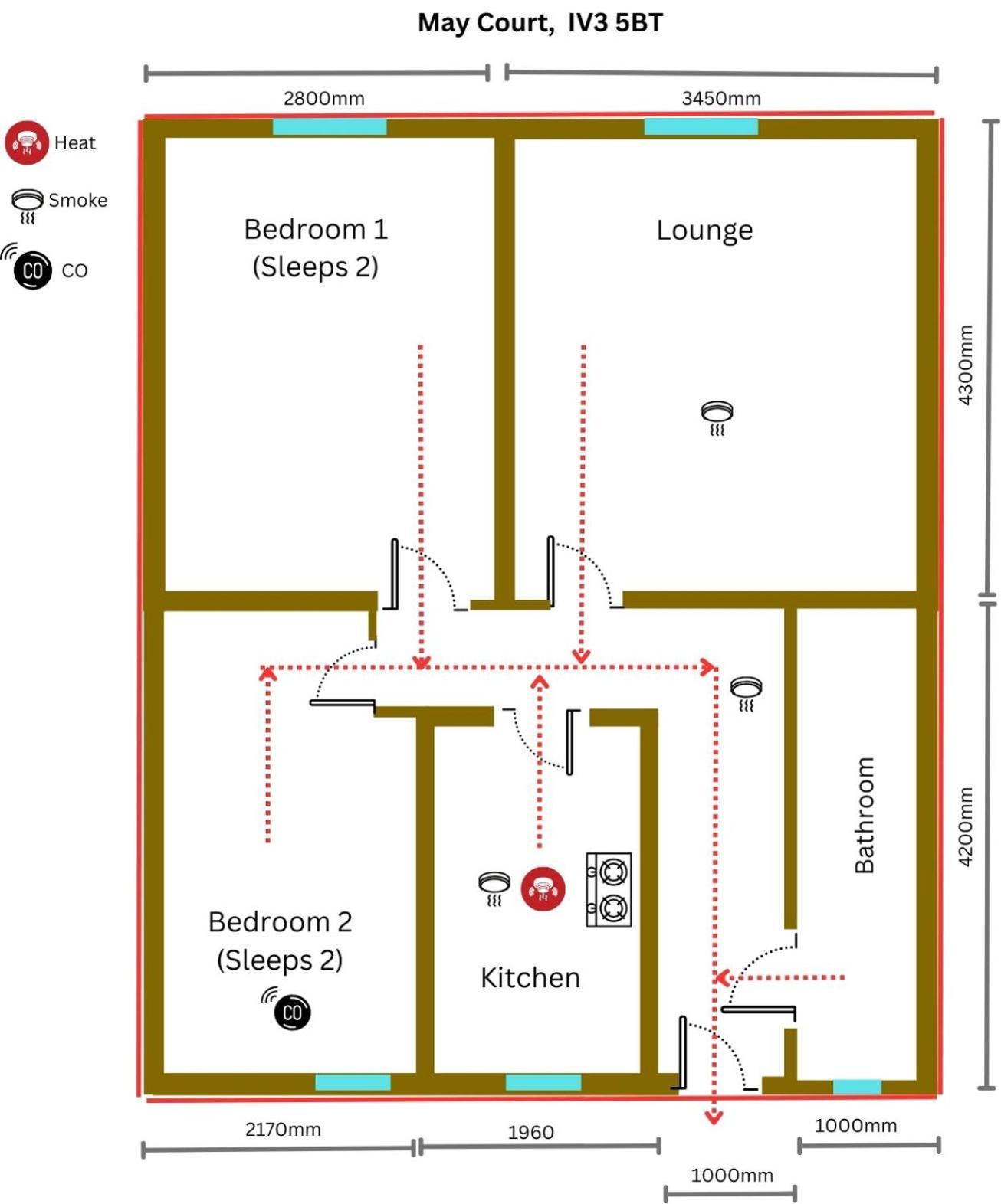 2 Bed Central Ness Apart - May Court Inverness Dış mekan fotoğraf